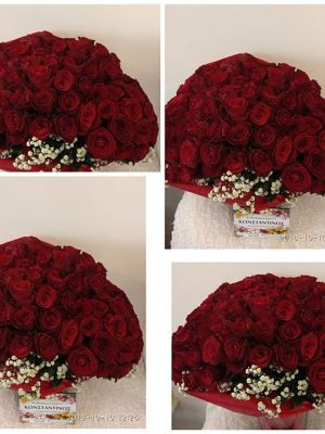 Delivery 125 Red Roses at Restaurants and hotels to Thessaloniki