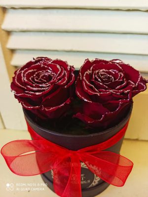 2 Κόκκινα FOREVER ROSES | Online ανθοπωλείο ανθοδημιουργίες Τούμπα Θεσσαλονίκης