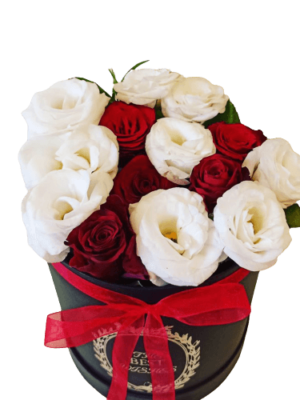 Roses & Lisianthus in Luxury Box