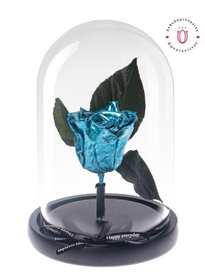 FOREVER ROSES BLUE METALLIC | Forever Roses Ανθοπωλείο Ανθοδημιουργίες Τούμπα Θεσσαλονίκης