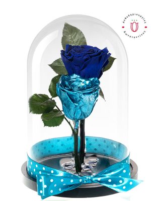 Forever Roses BLUE & METALLIC BLUE FOREVER ROSES | Ανθοπωλείο Ανθοδημιουργίες Τούμπα Θεσσαλονίκη