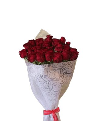 Ανθοδέσμη με 25 Κόκκινα Τριαντάφυλλα