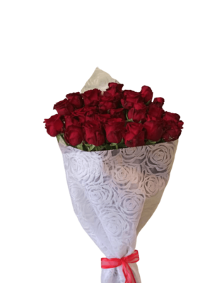 Bouquet with 25 Red Roses in Thessaloniki Online Florist Flower Creations Toumba Thessaloniki