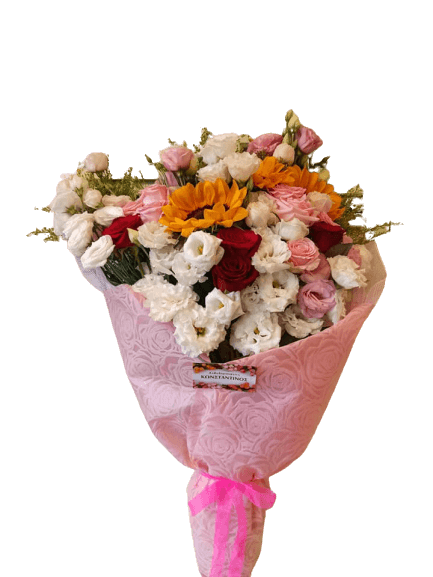 Λουλούδια για γιορτή, πολυτελής ανθοδέσμη με ποικιλία λουλουδιών! Αυθημερόν delivery στη Θεσσαλονίκη! Ανθοπωλείο ανθοδημιουργίες Τούμπα Θεσσαλονίκη