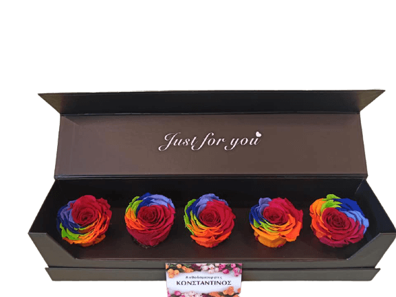 FOREVER ROSES RAINBOW IN A BOX