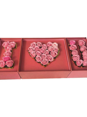 ETERNAL LOVE & FOREVER ROSES PINK IN A BOX