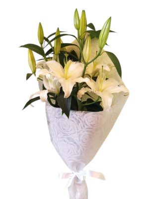 ΑΝΘΟΔΕΣΜΗ ΜΕ ΛΙΛΙΟΥΜ ΟΡΙΕΝΤΑΛ ΛΕΥΚΑ