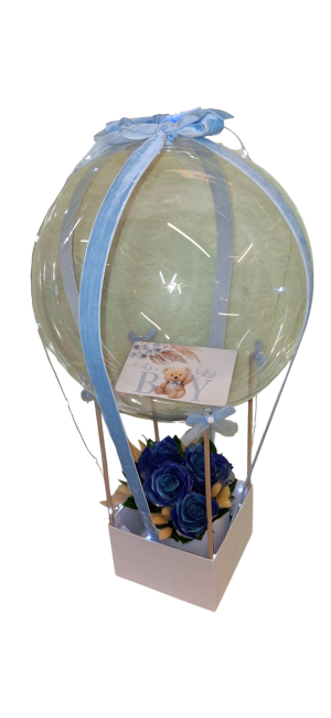 Παιδικό Αερόστατο για Νεογέννητο Αγοράκι με λουλούδια