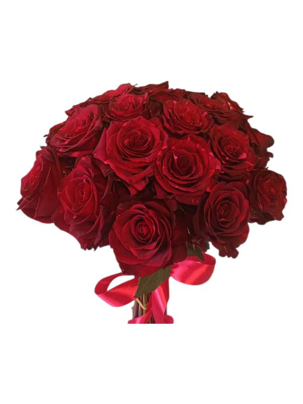 ανθοδέσμη με 20 κόκκινα τριαντάφυλλα