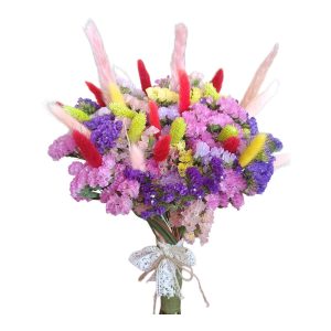 Πολύχρωμο Μπουκέτο με ποικιλία Αποξηραμένων Λουλουδιών