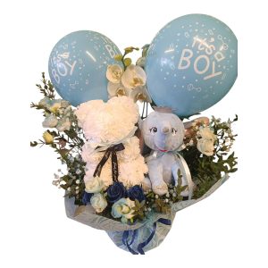 ΧΑΡΟΥΜΕΝΗ ΣΥΝΘΕΣΗ ΛΟΥΛΟΥΔΙΩΝ ΓΙΑ ΝΕΟΓΕΝΝΗΤΟ ΑΓΟΡΑΚΙ